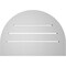 Ekena Millwork Round Top Surface Mount PVC Gable Vent: Functional, w/ 2"W x 2"P Brickmould Sill Frame, 20"W x 14"H GVPRT20X1403SF - alternate 5